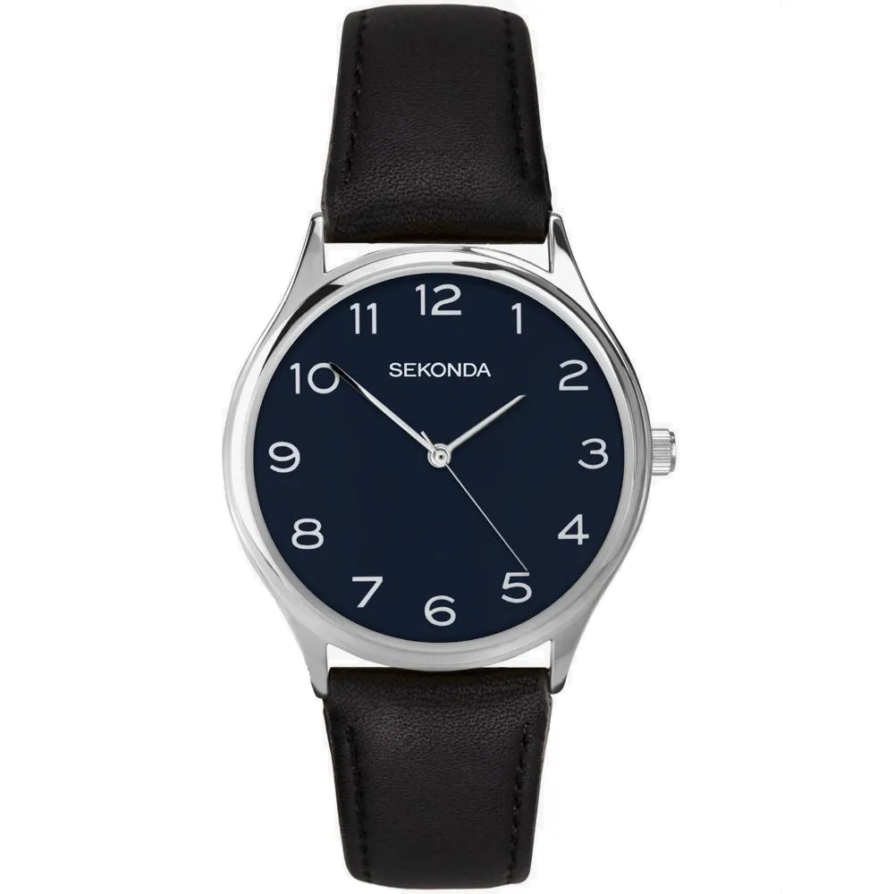 Sekonda Easy Reader Black Strap Mens Watch 1852