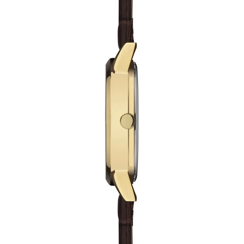Sekonda Green Dial Brown Leather Strap Mens Watch 30151