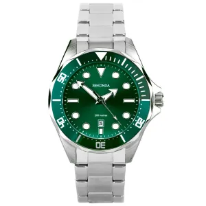 Sekonda Hudson Dive Mens Watch Stainless Steel Green Dial 30096