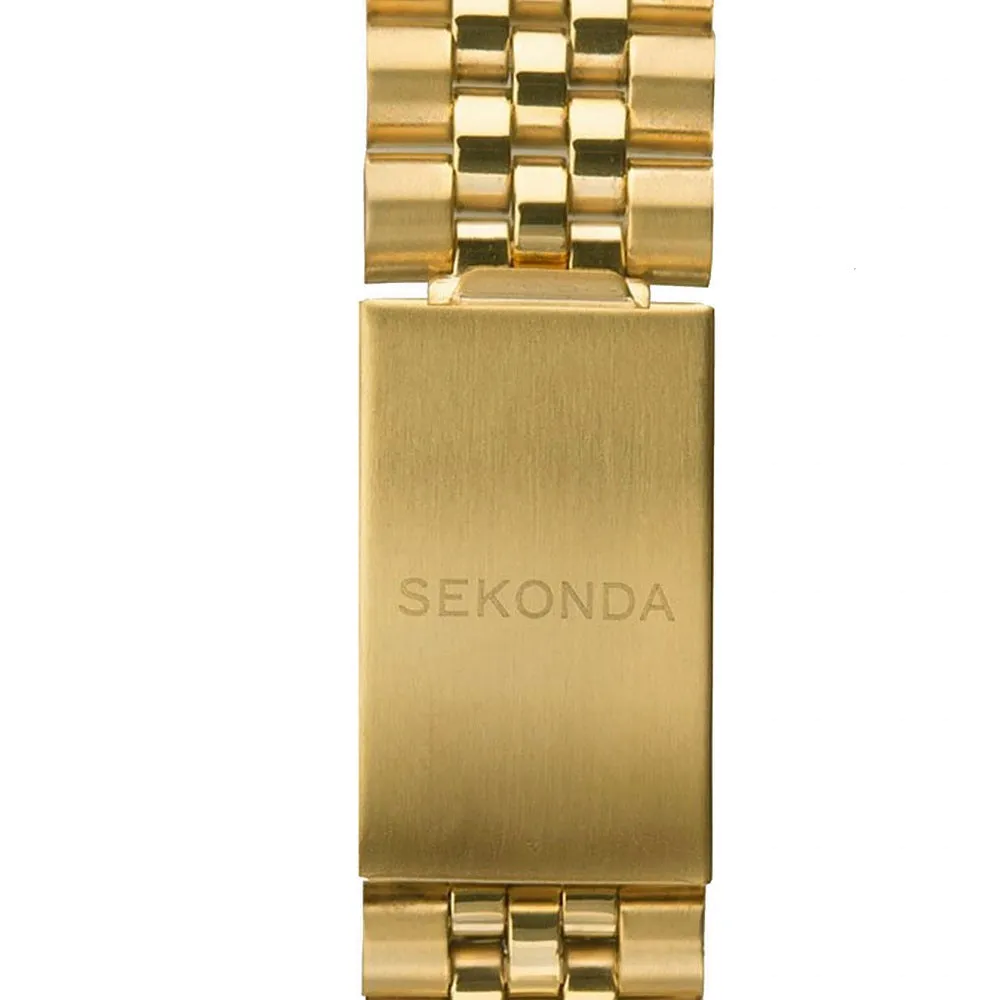 Sekonda King Green Dial Gold Tone Mens Watch 30157