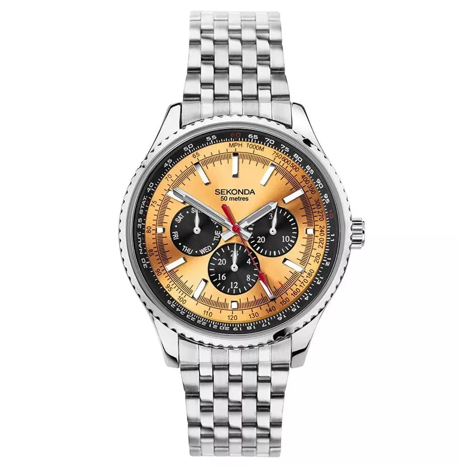 Sekonda Maverick Pilot Aviator Mens Bracelet Watch 1999