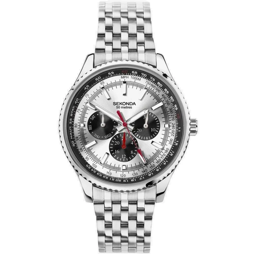 Sekonda Maverick Pilot Aviator Mens Bracelet Watch 30039