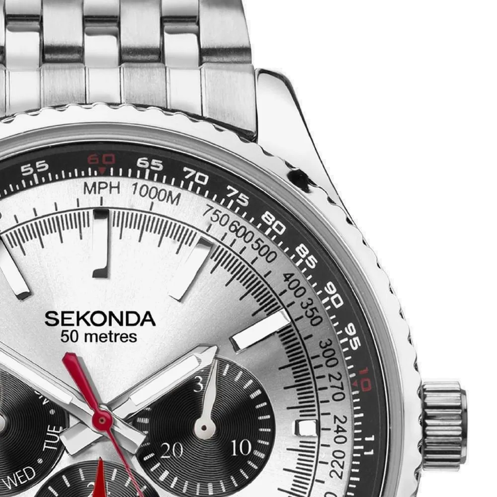 Sekonda Maverick Pilot Aviator Mens Bracelet Watch 30039
