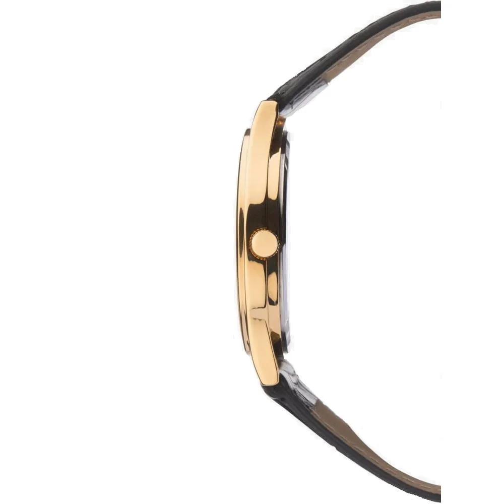 Sekonda Mens Black Croco Style Strap Watch 1535