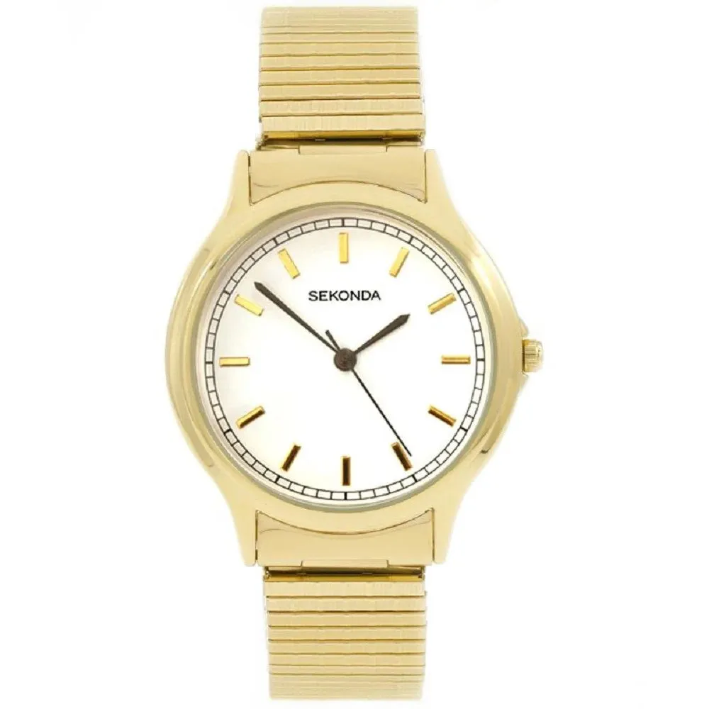 Sekonda Mens Gold Plated Expander Watch 3136B