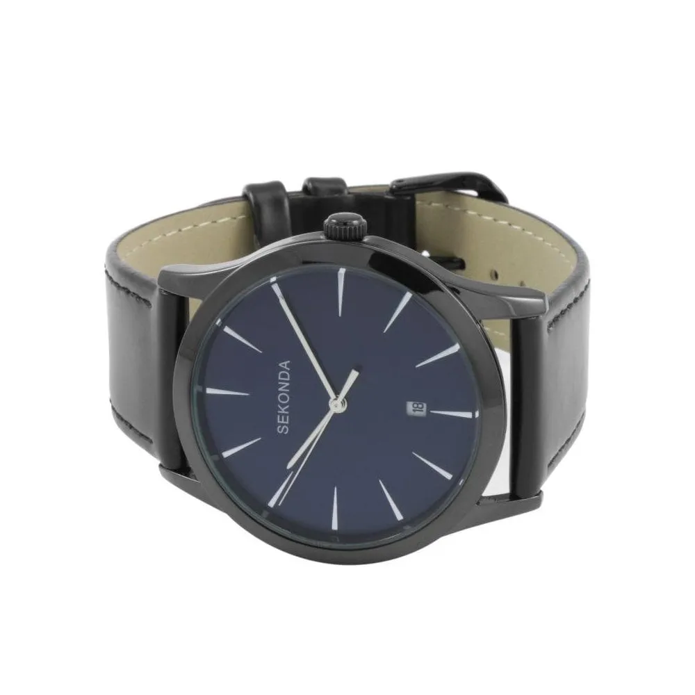 Sekonda Mens Leather Strap Watch 3536