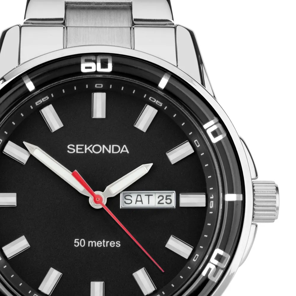 Sekonda Midnight Sports Day Date Mens Watch Blue Dial 30204