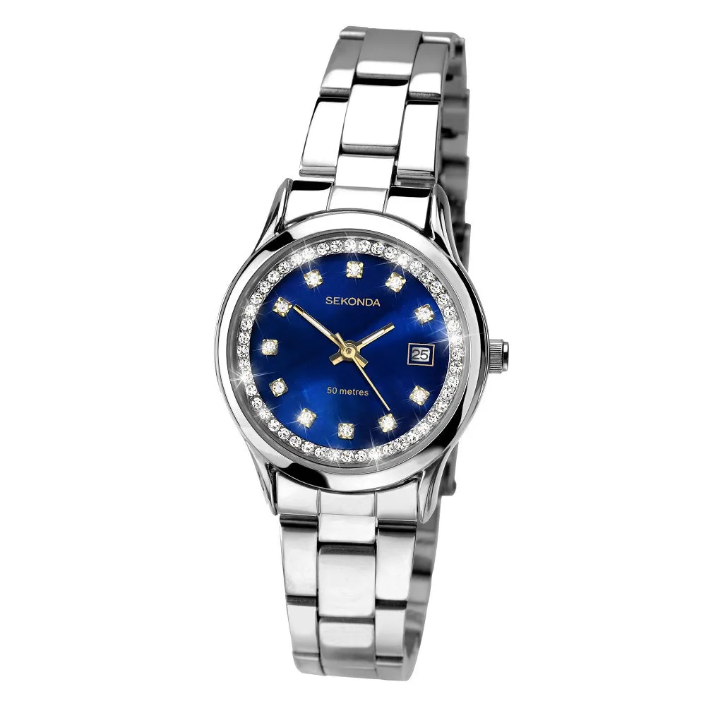 Sekonda Midnight Star Crystal Set Ladies Watch 2147
