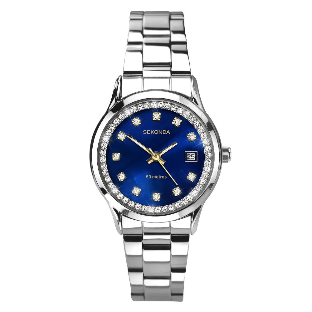 Sekonda Midnight Star Crystal Set Ladies Watch 2147