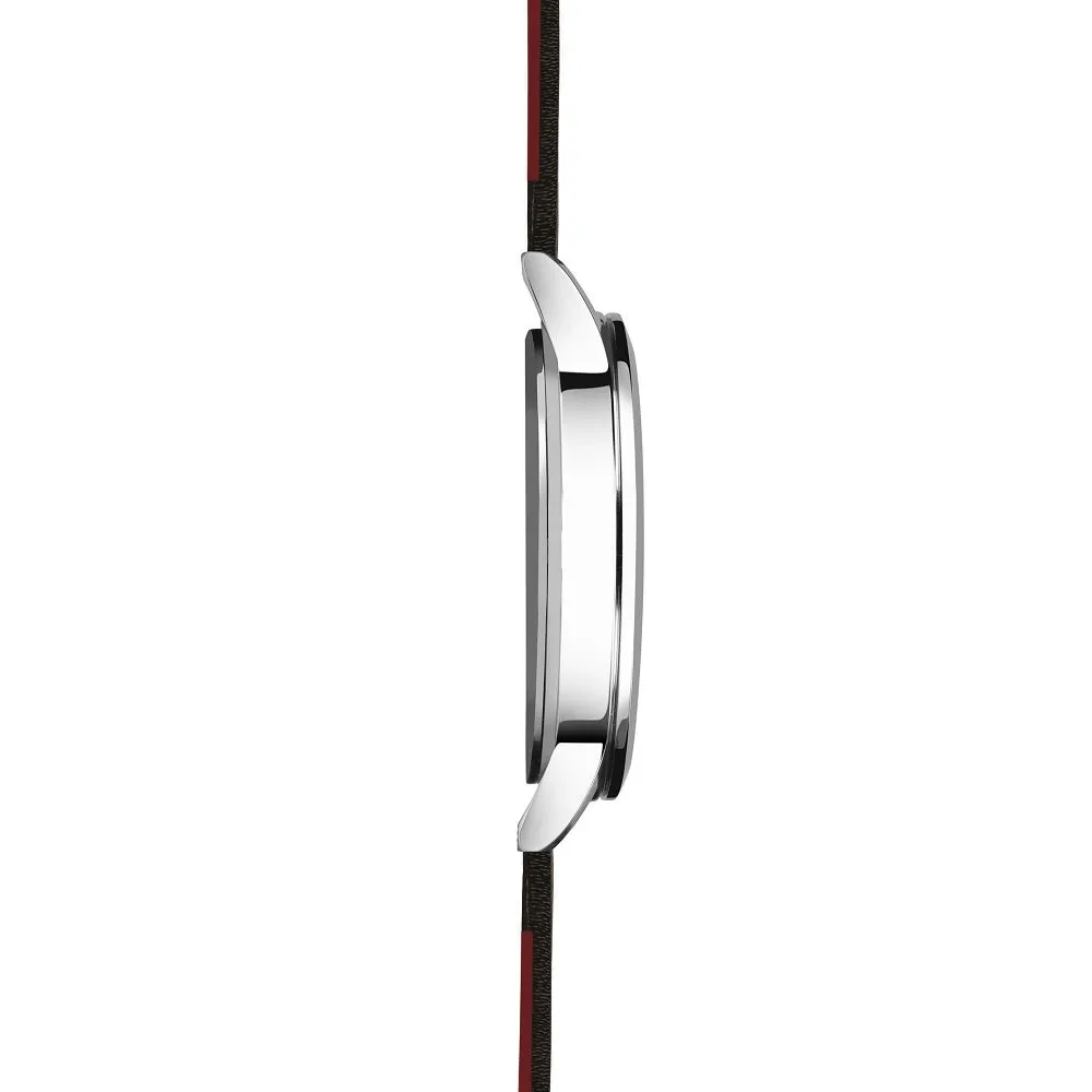 Sekonda Nordic Leather Strap Mens Watch White Dial 1939