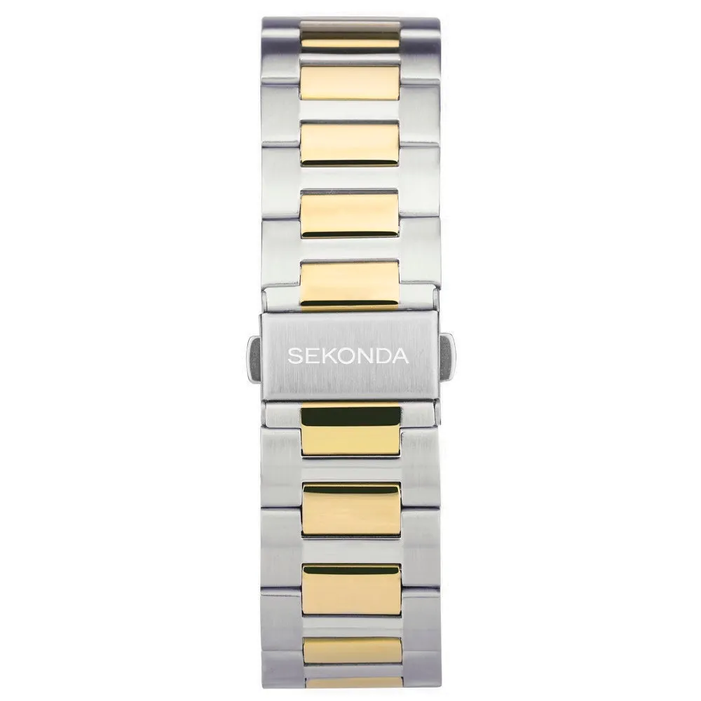 Sekonda Ocean Two Tone Black Dial Men's Watch 30139