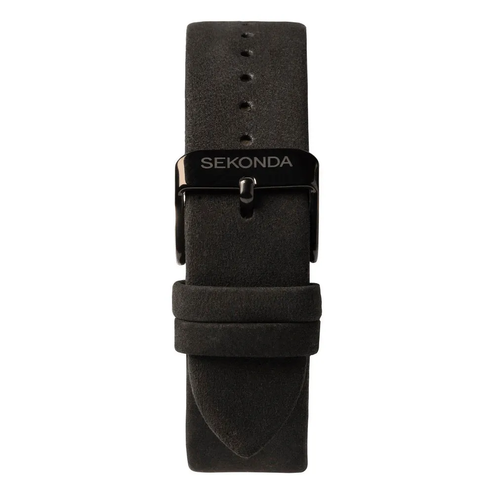 Sekonda Pilot Airborne Chronograph Black Strap Mens Watch 1991