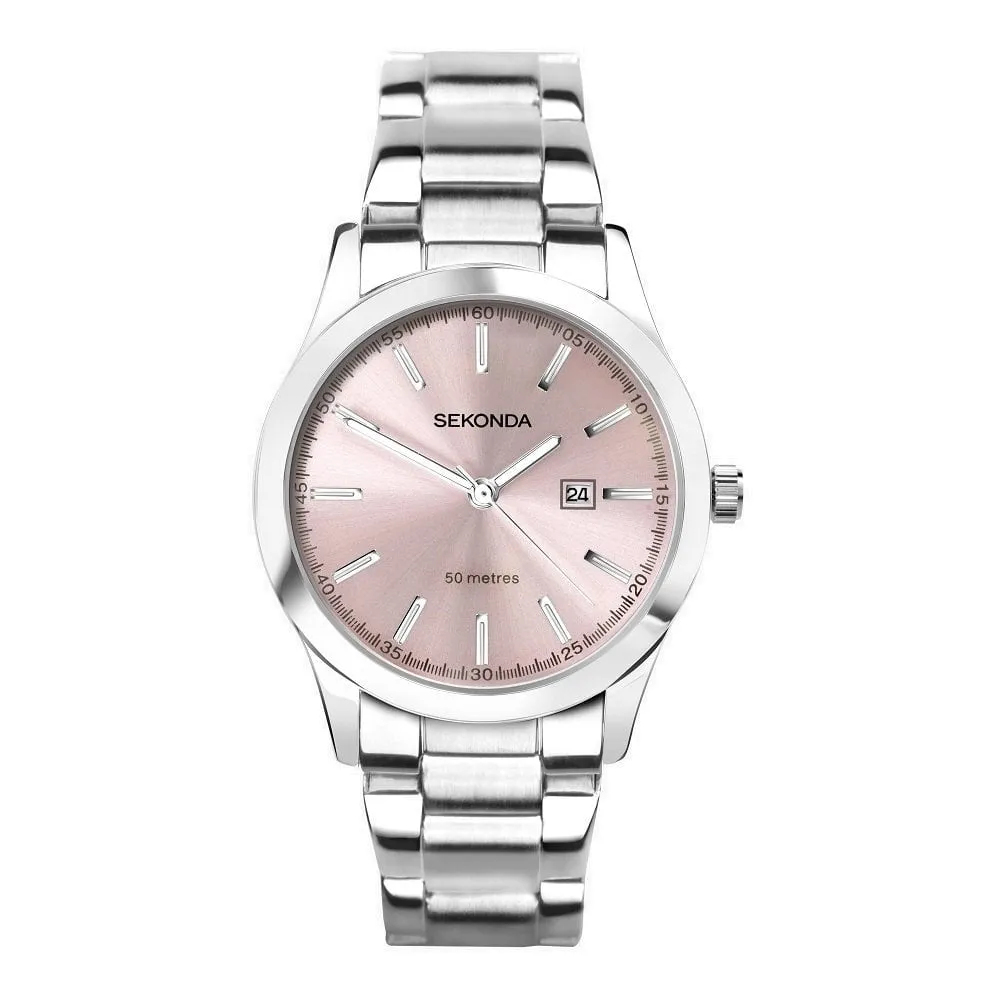 Sekonda Taylor Classic Pink Dial Ladies Watch 40398