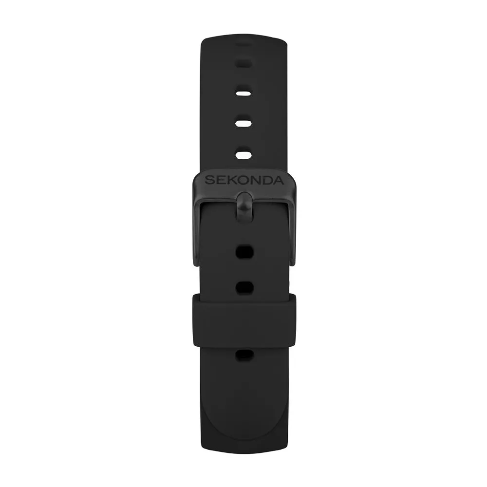 Sekonda Track Smart Watch Black Case and Silicone Strap 30171
