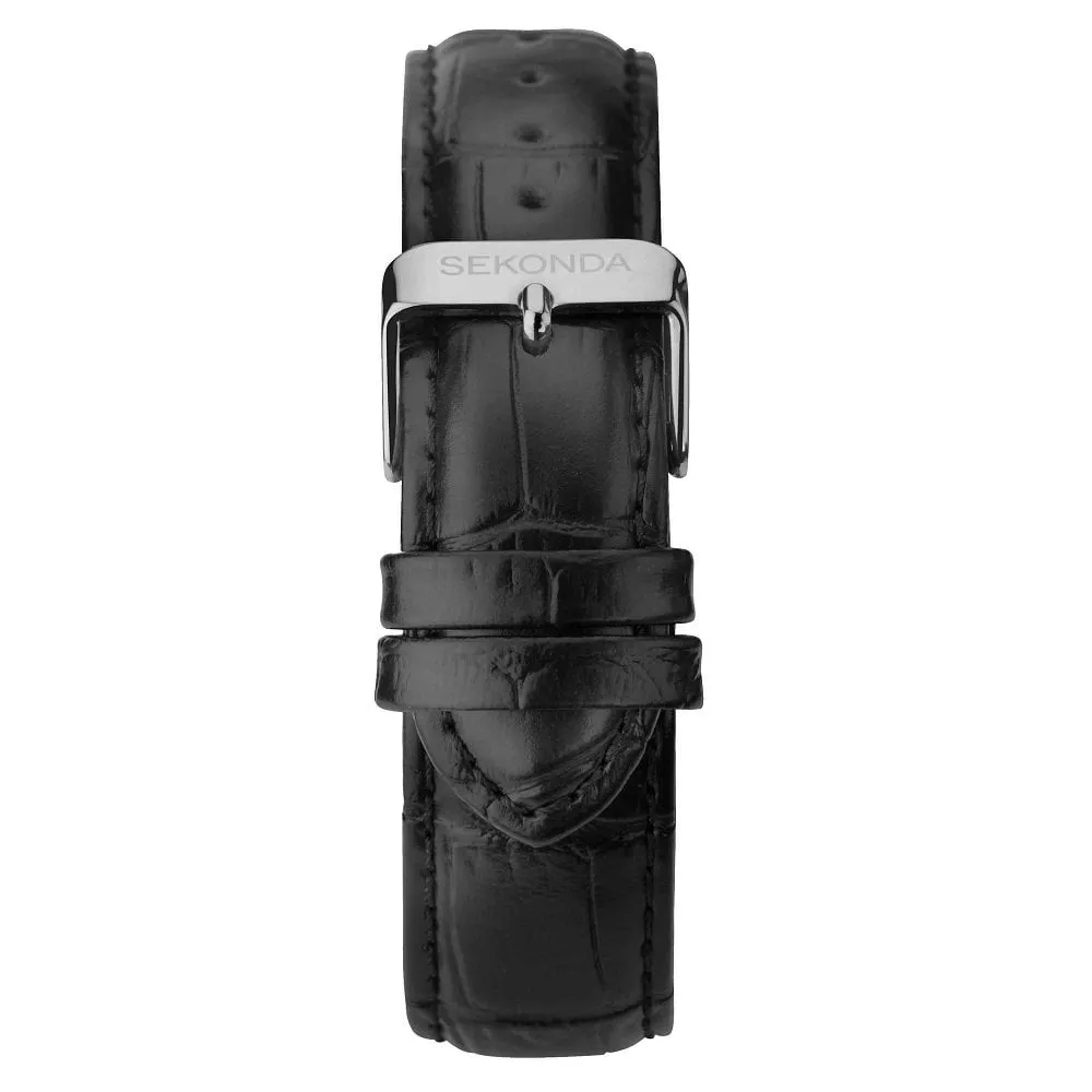 Sekonda Velocity Sports Chronograph Men's Strap Watch Black Dial 30017