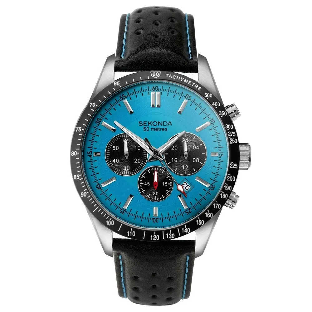 Sekonda Velocity Sports Chronograph Men's Watch Blue Dial 30019