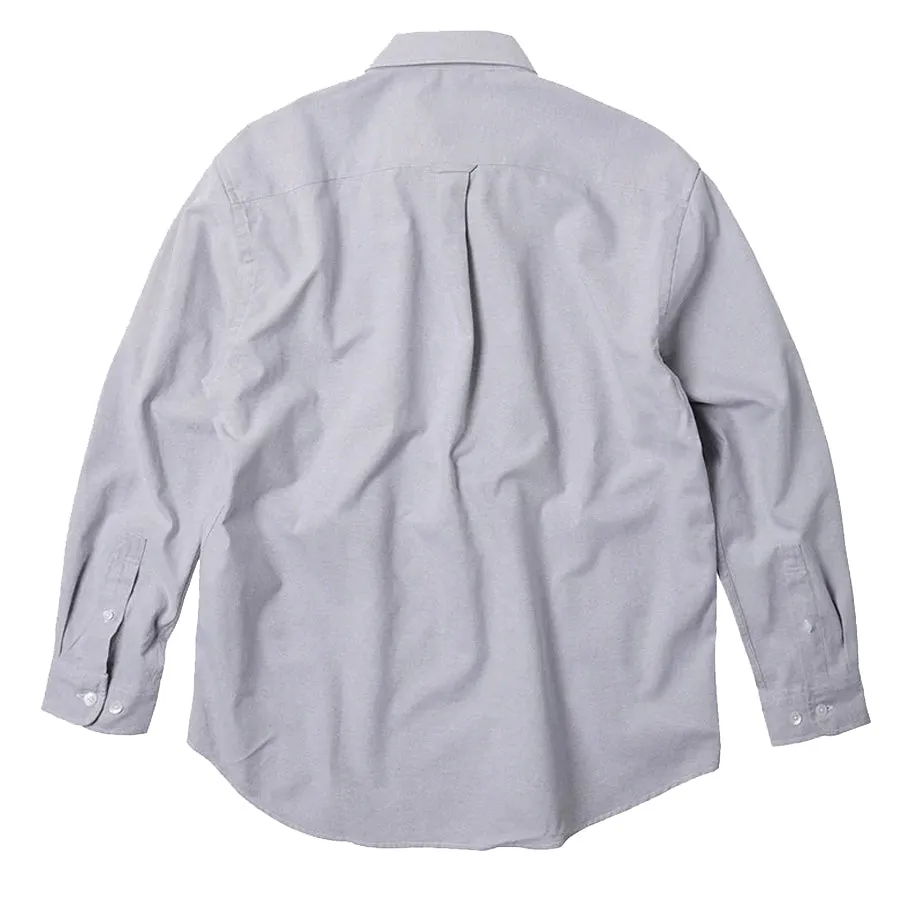 Selling Fast Frizmworks OG Oxford Oversized L/S Shirt Gray  Almost Gone!