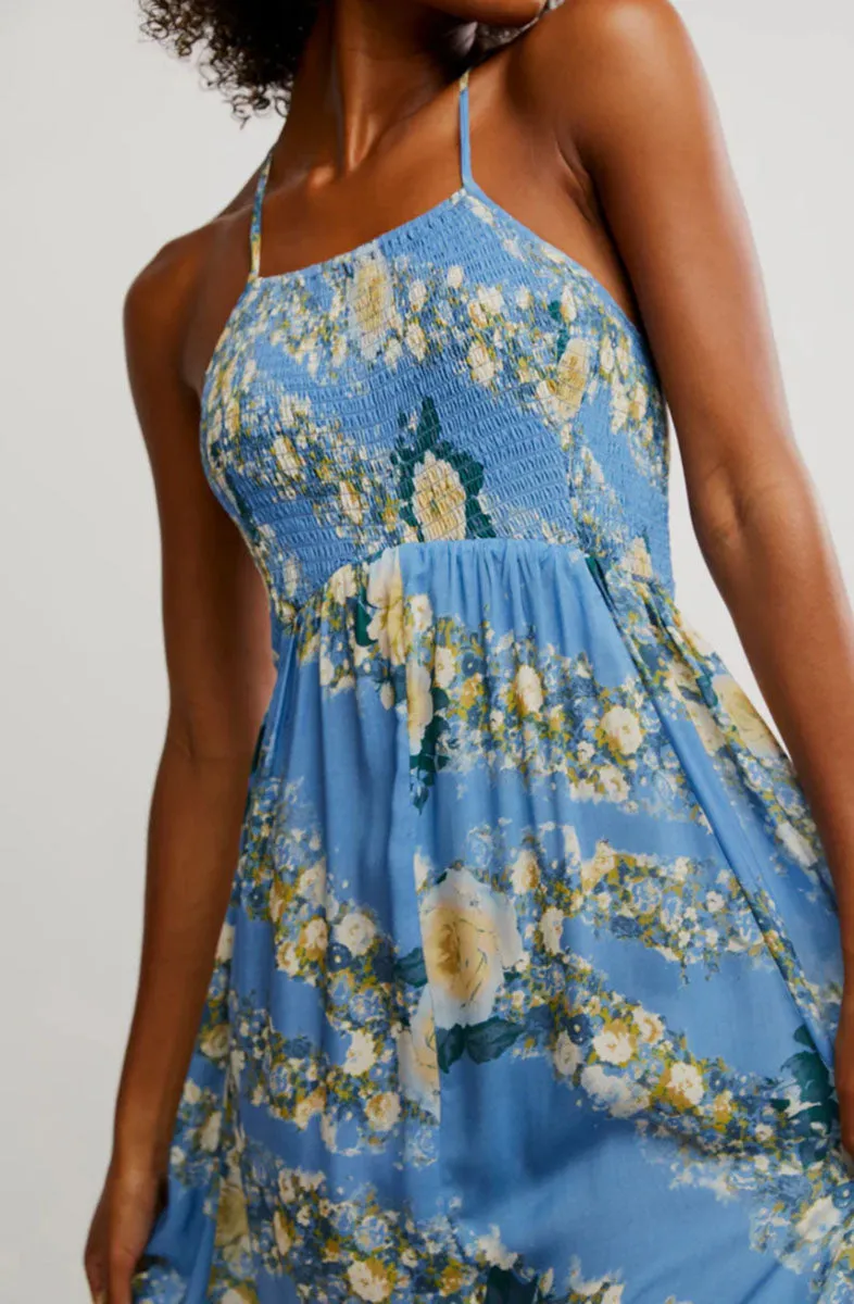 Selling Fast Heat Wave Printed Maxi - Allue Blue Combo  Last Chance!