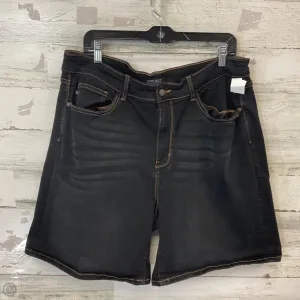 Shorts By Judy Blue In Black Denim, Size: 3x