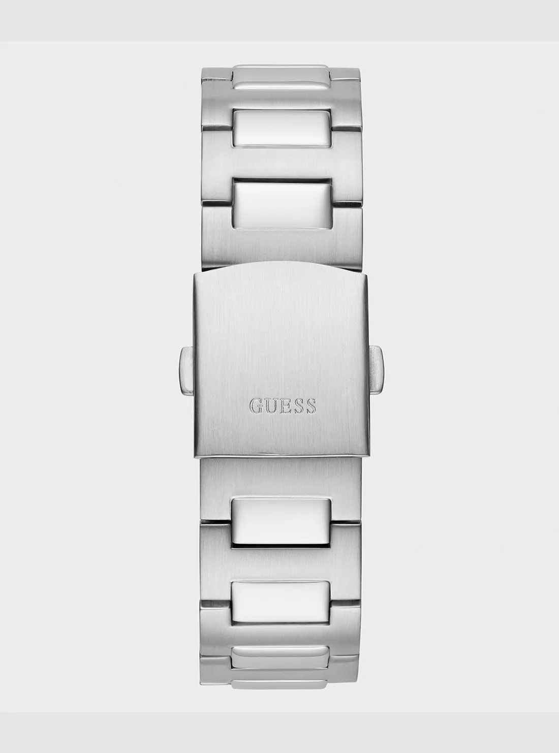 Silver Headline Link Watch Guess