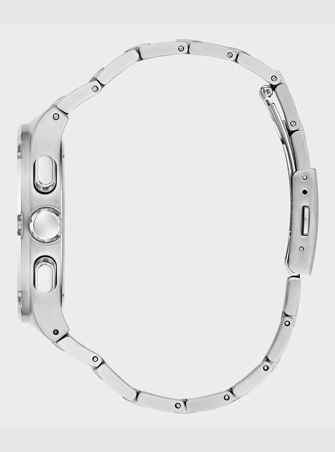 Silver Headline Link Watch Guess