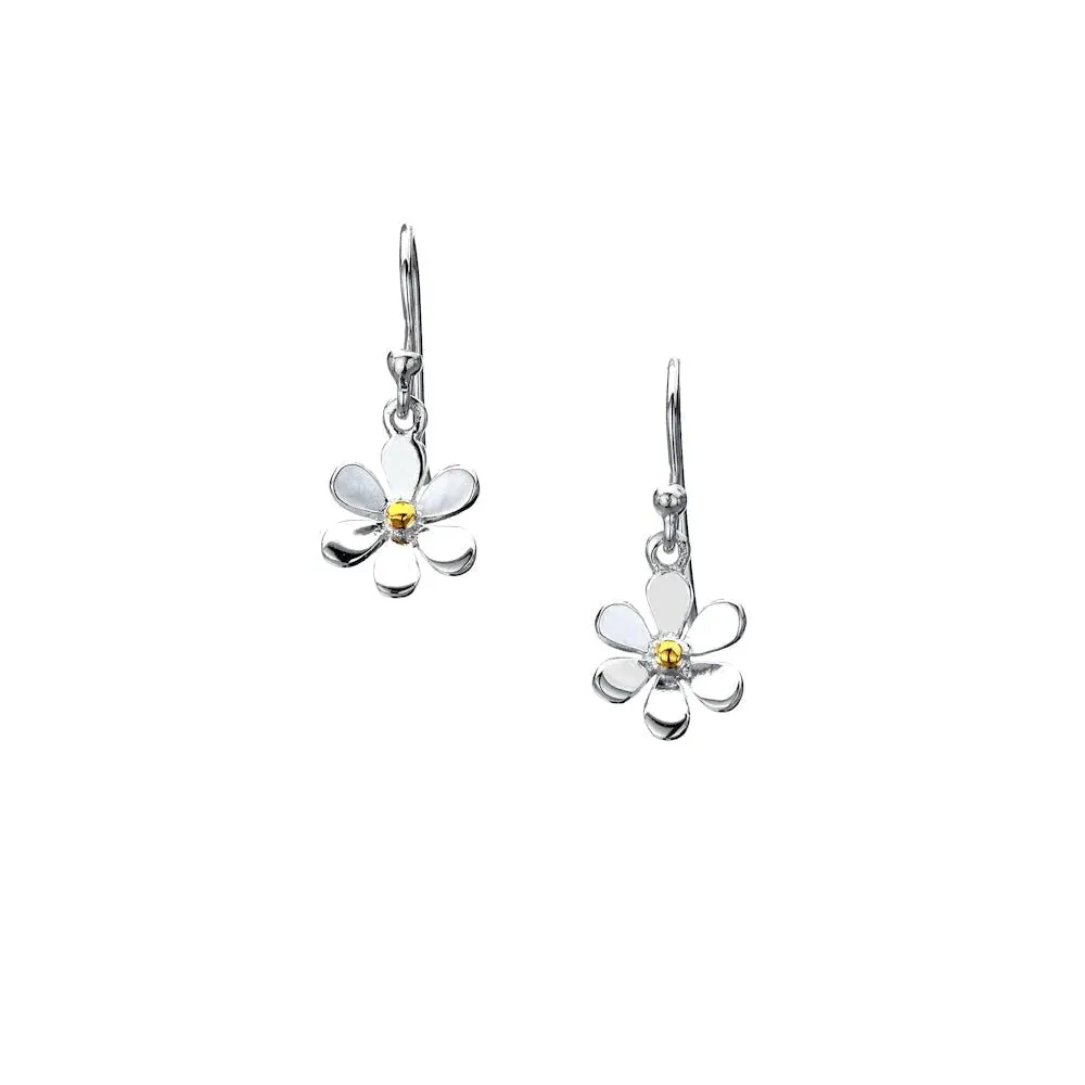 Silver Origins Summer Daisy Drop Earrings