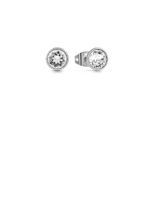 Silver Party Crystal Stud Earrings Guess