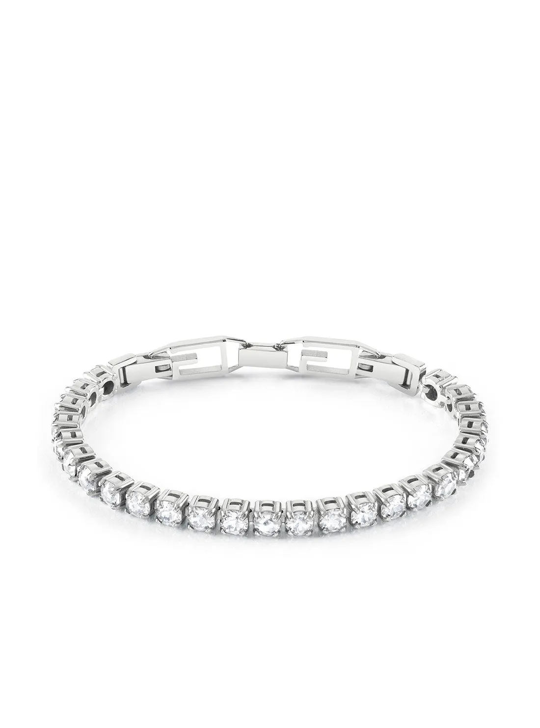Silver Tennis Crystal Bracelet Guess