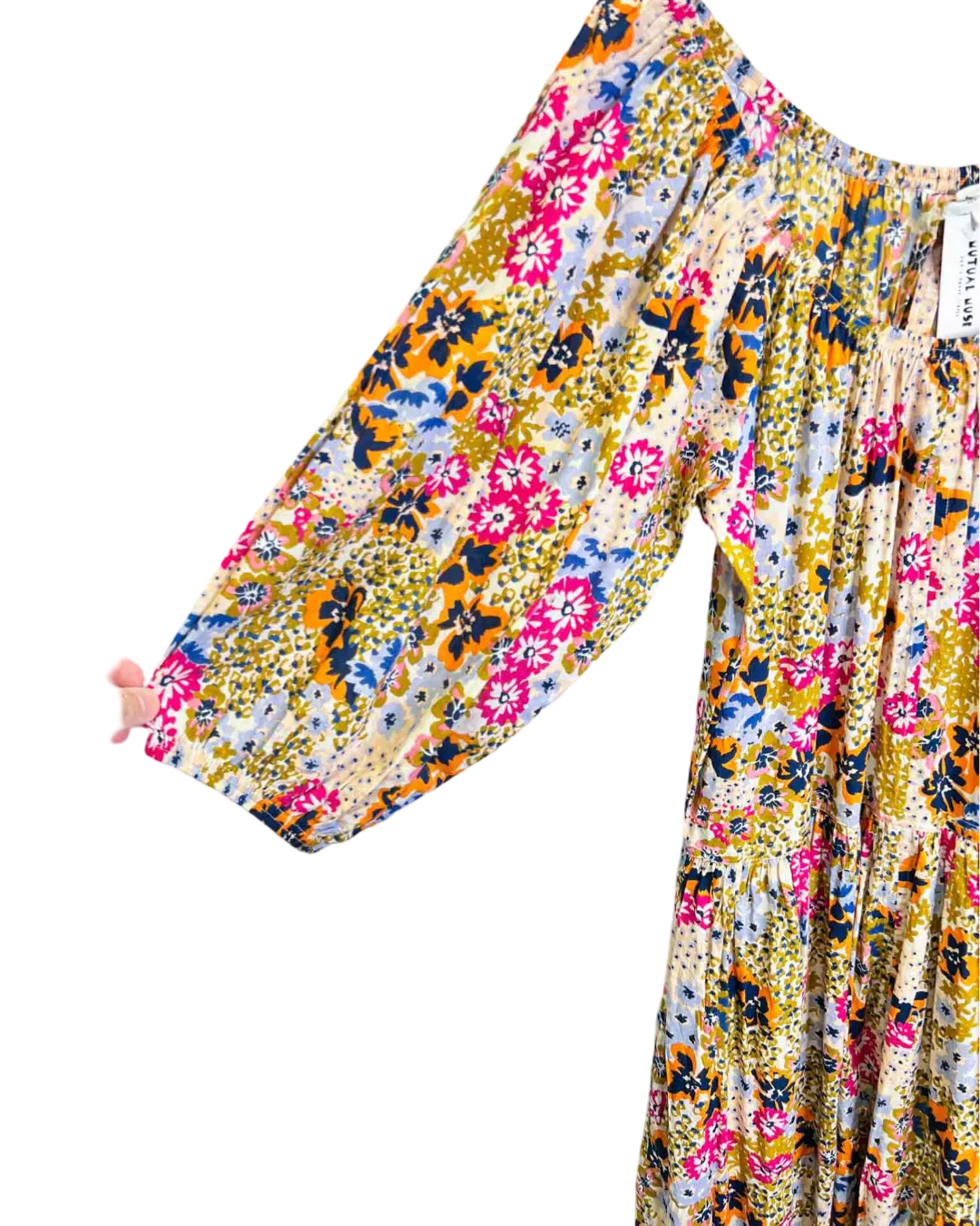 Size M | A Piece Apart Wildflowers Multicoloured Tilton Tiered Maxi Dress