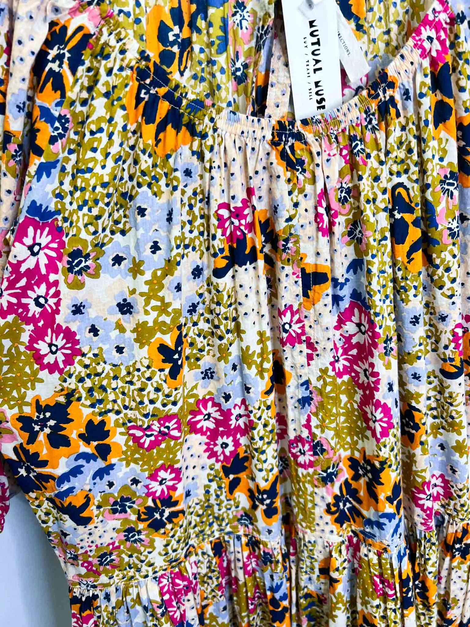 Size M | A Piece Apart Wildflowers Multicoloured Tilton Tiered Maxi Dress