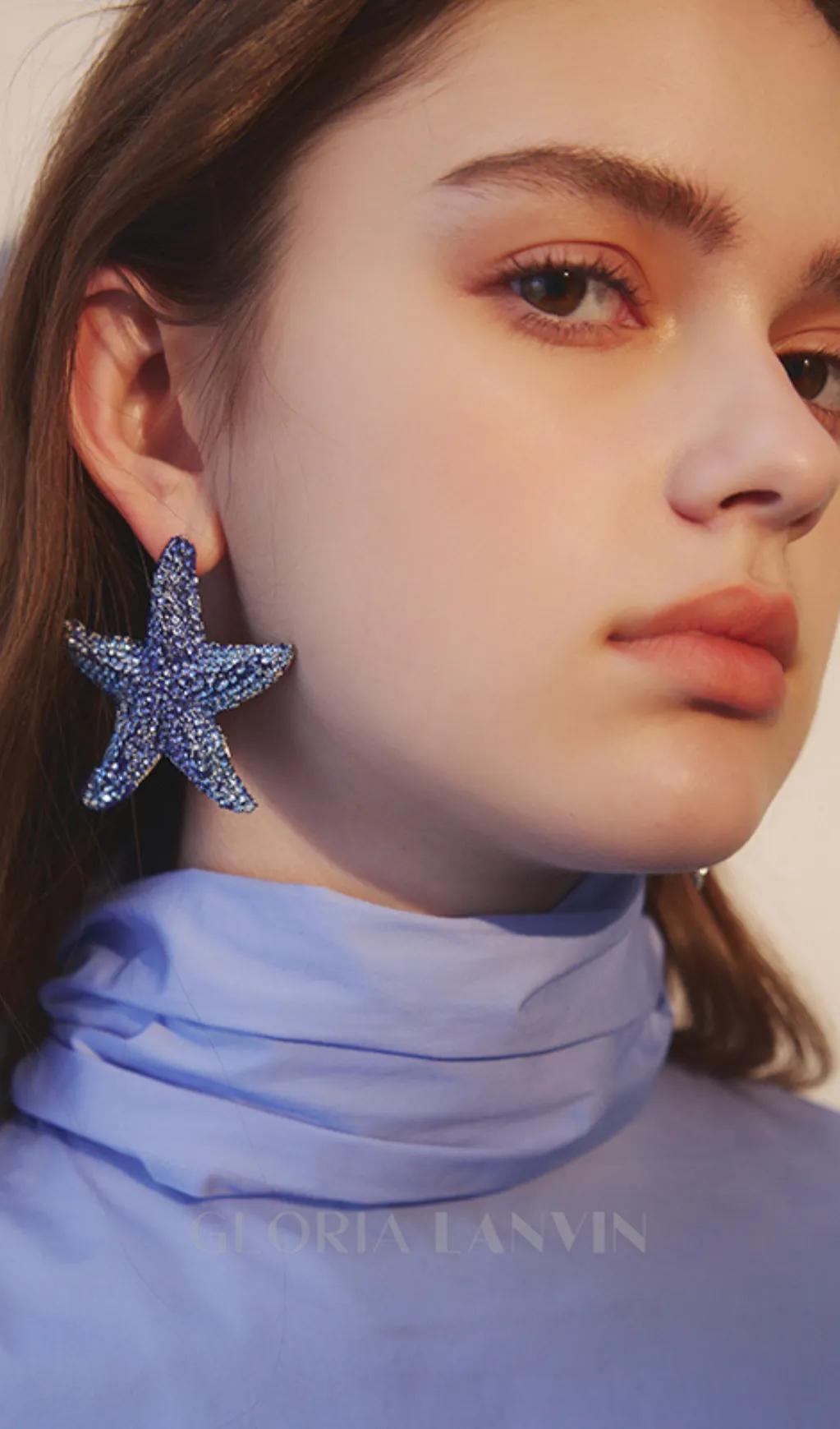 starfish diamond earrings Gloria Lanvin
