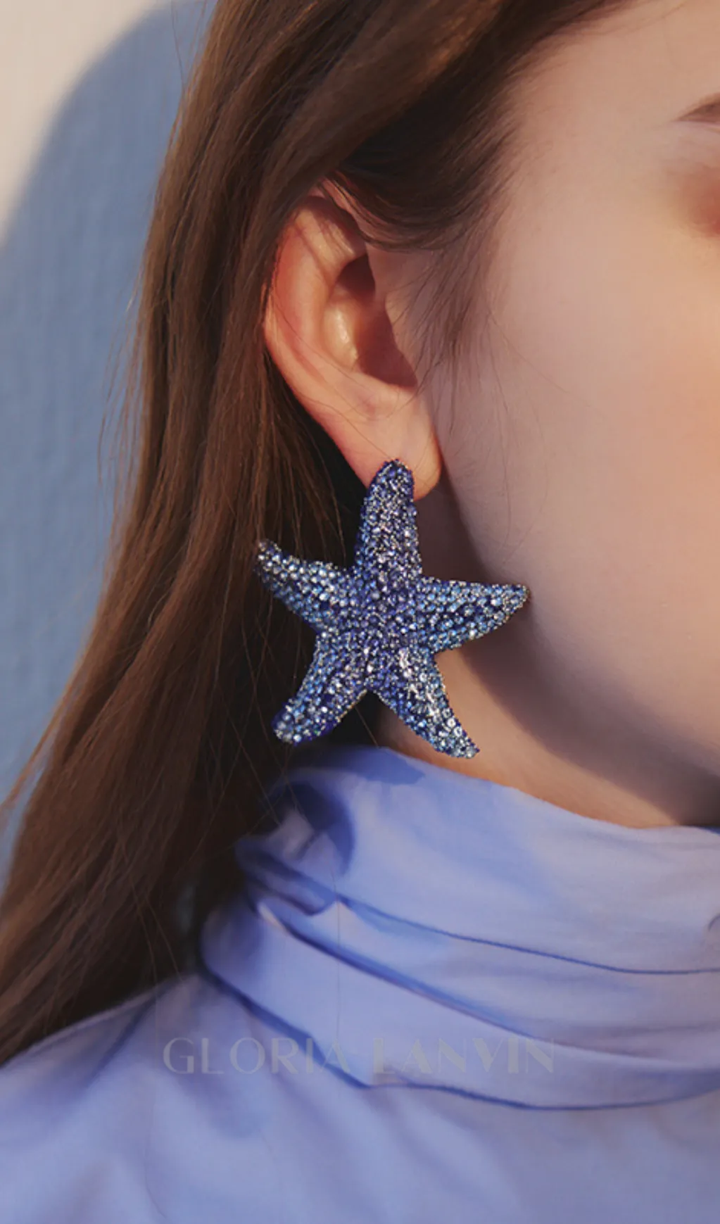 starfish diamond earrings Gloria Lanvin