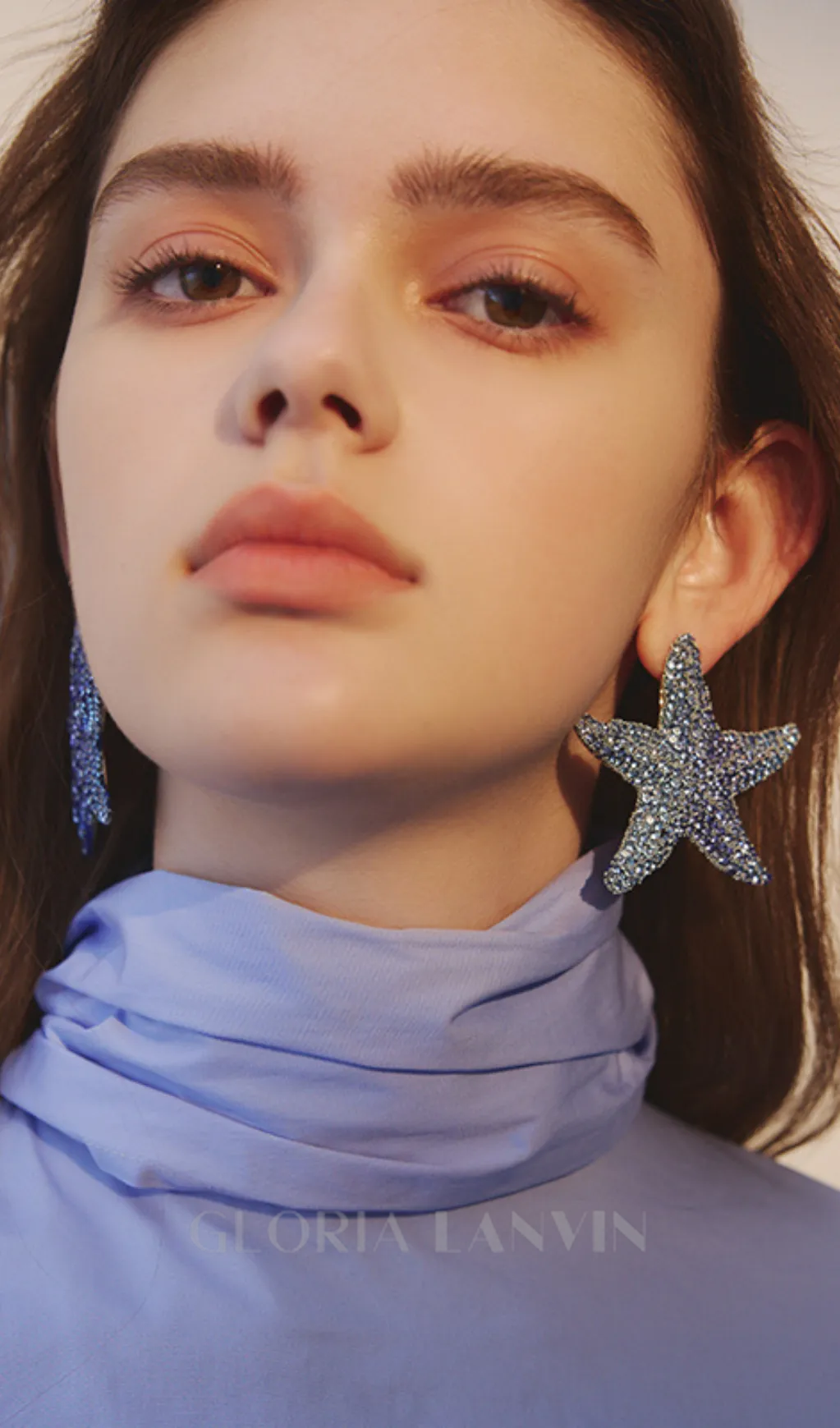 starfish diamond earrings Gloria Lanvin