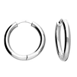 Sterling Silver Hoop Earrings (25mm)