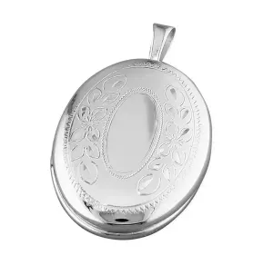 Sterling Silver Ladies Locket Pendant and Chain