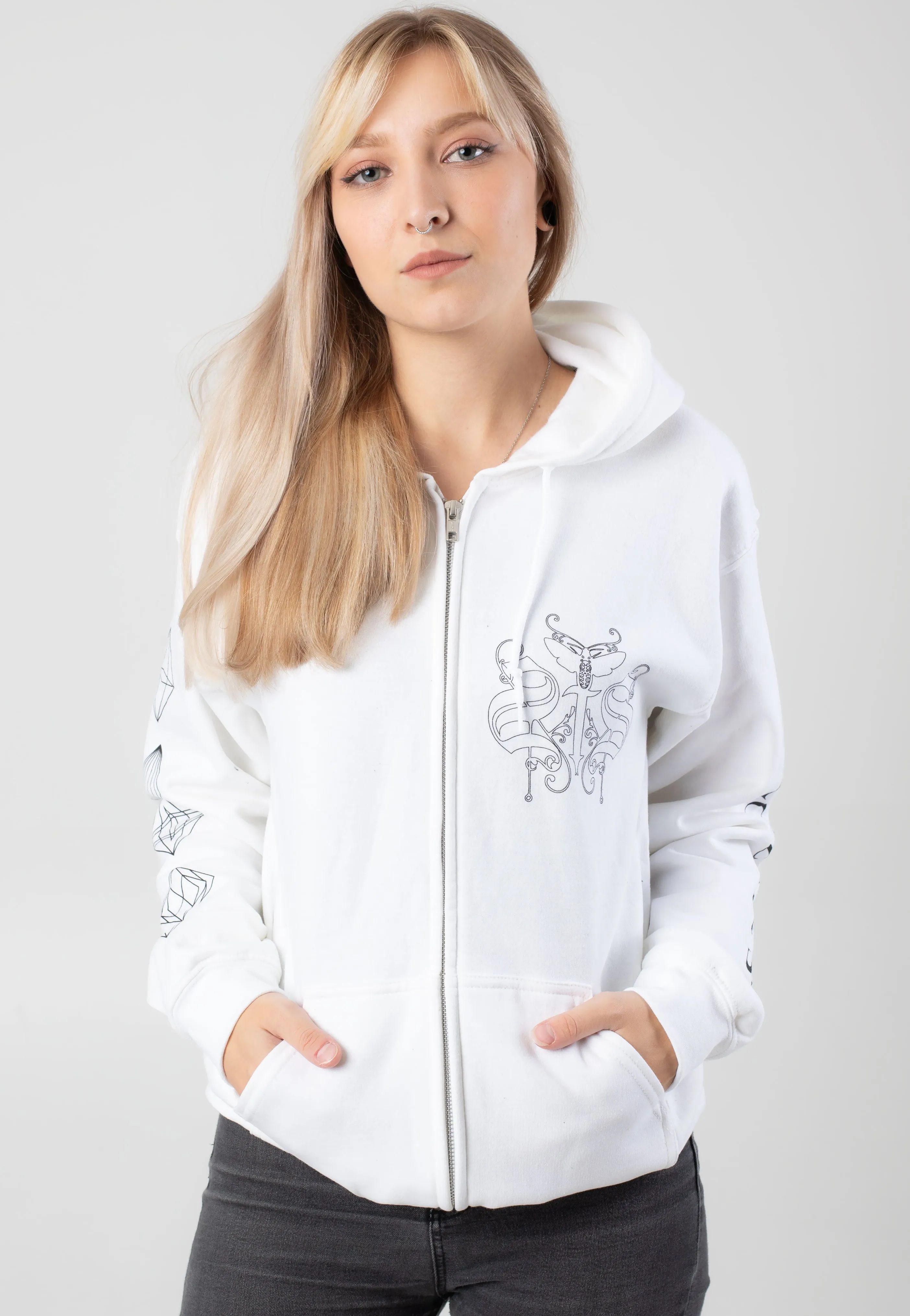 Swallow The Sun - Diamonds White - Zipper