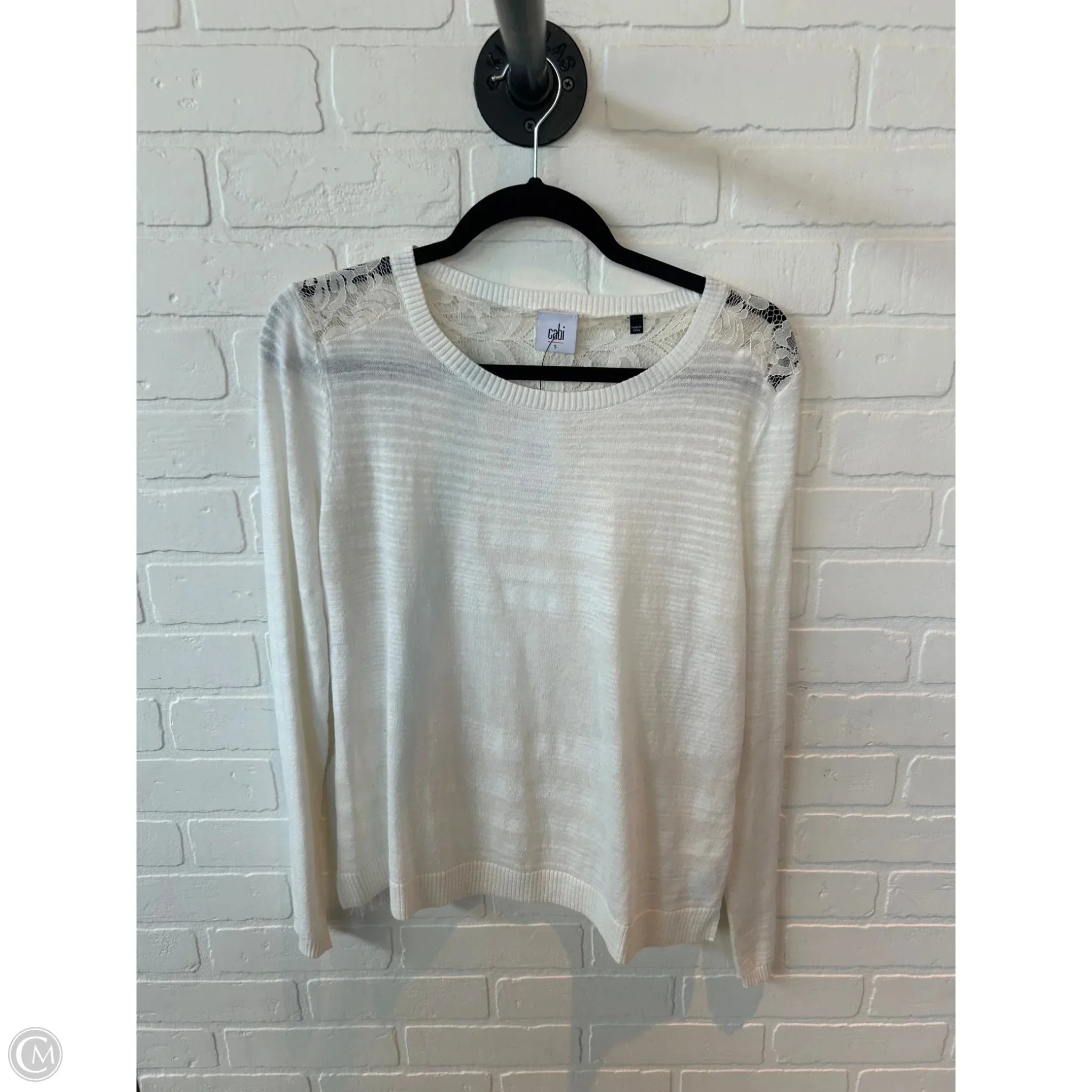 Sweater By Cabi In Cream, Size: S