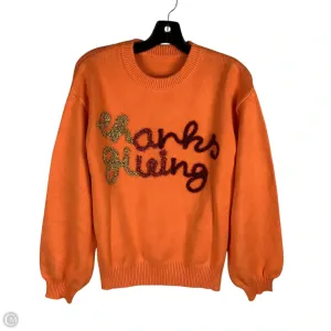 Sweater By Clothes Mentor In Orange, Size: S