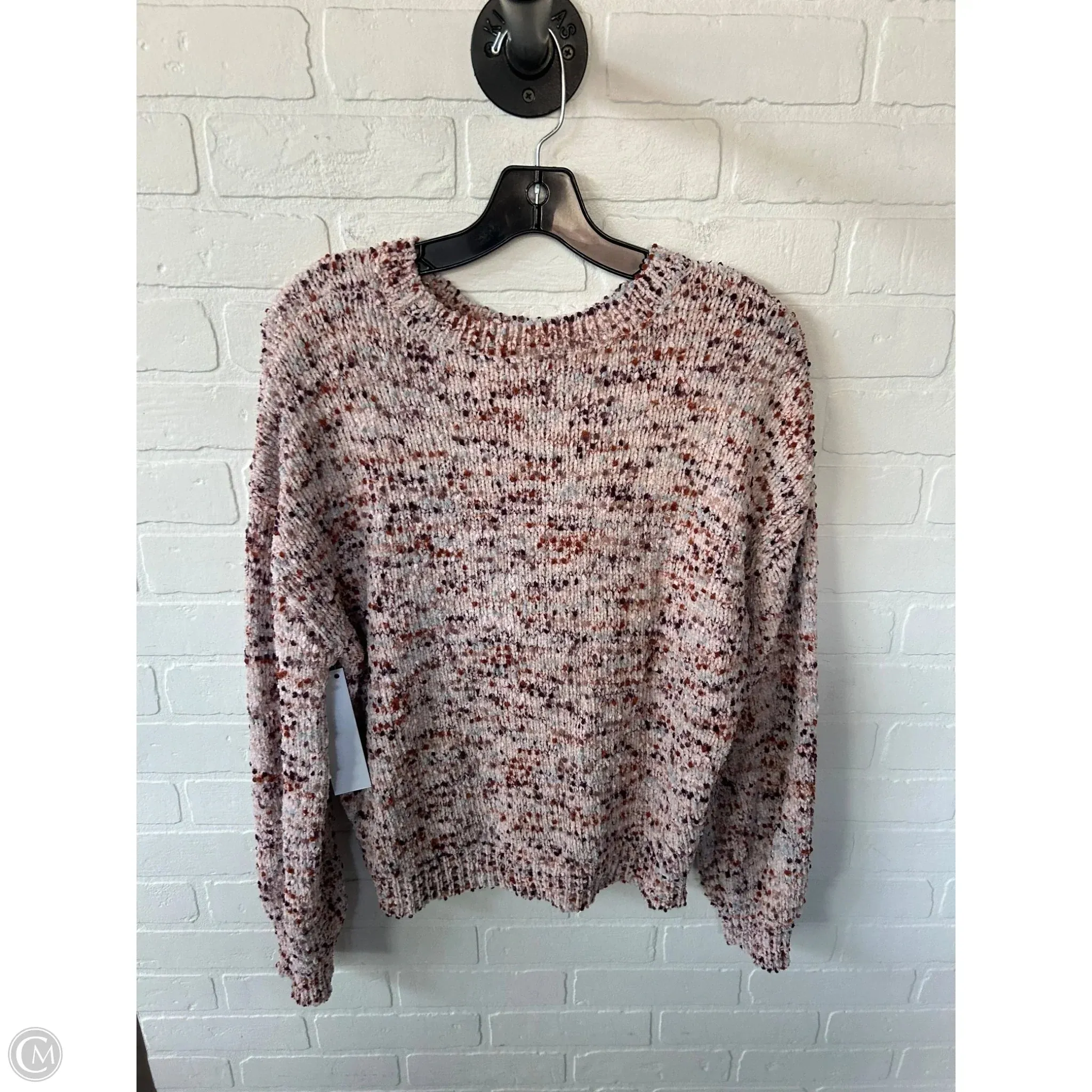 Sweater By Clothes Mentor In Pink & Purple, Size: L
