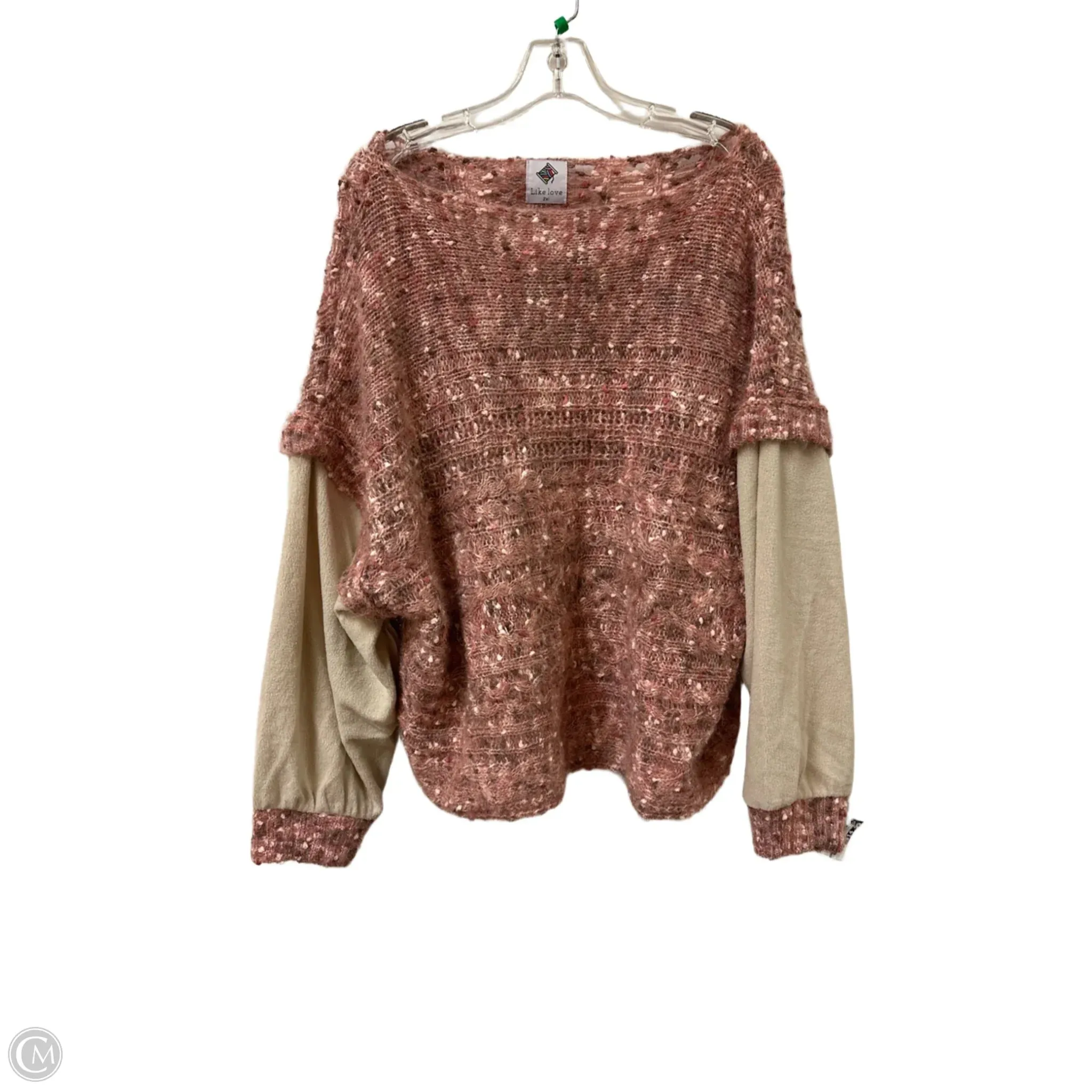 Sweater By Clothes Mentor In Pink, Size: 2x