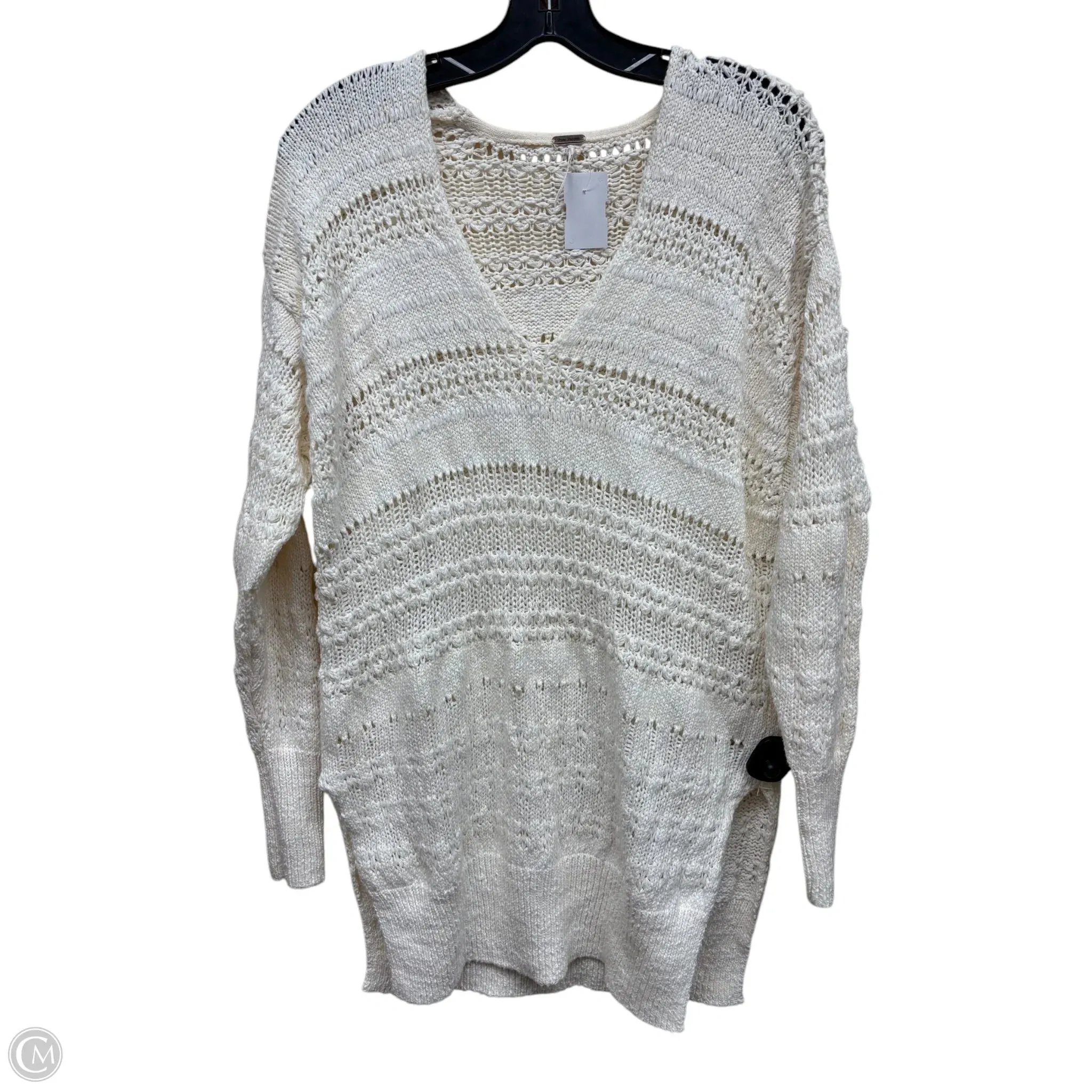 Sweater By Free People In White, Size: Xs