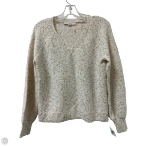Sweater By Loft In Gold & White, Size: Xs