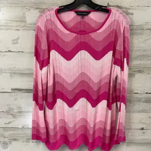 Sweater By Ming Wang In Pink, Size: Lp