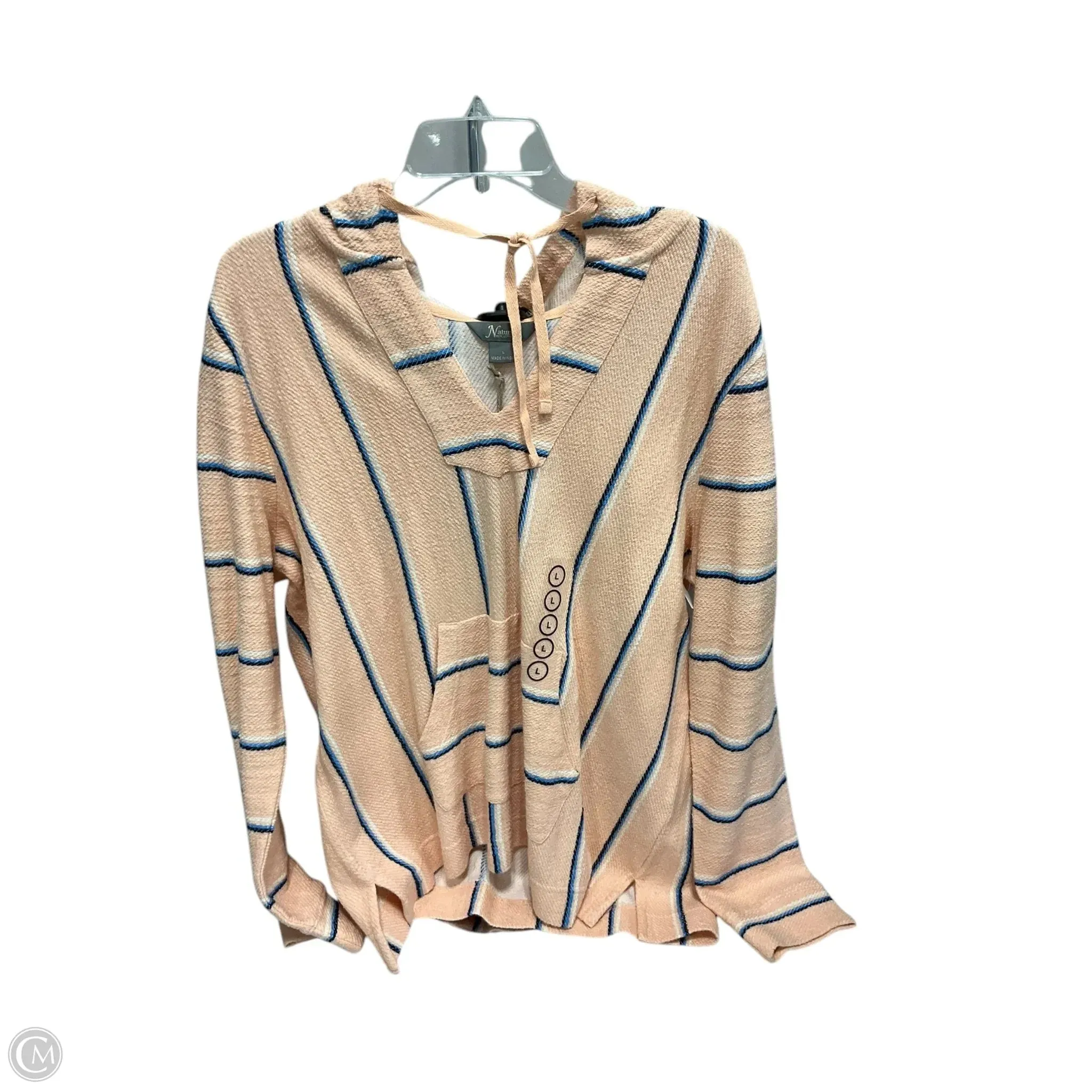 Sweater By Natural Reflections In Orange, Size: L