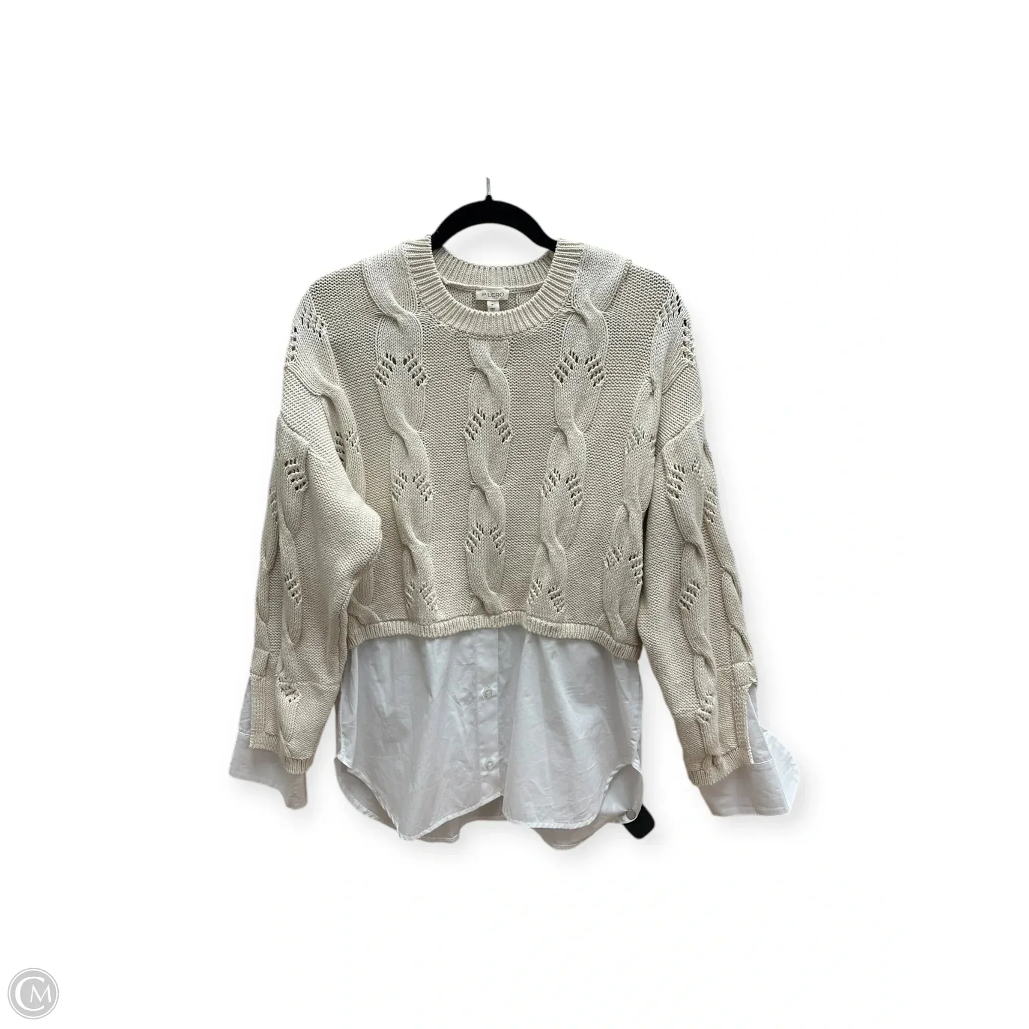 Sweater By Pilcro In Cream, Size: M