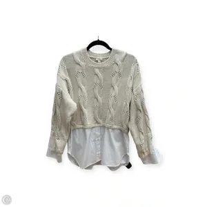 Sweater By Pilcro In Cream, Size: M