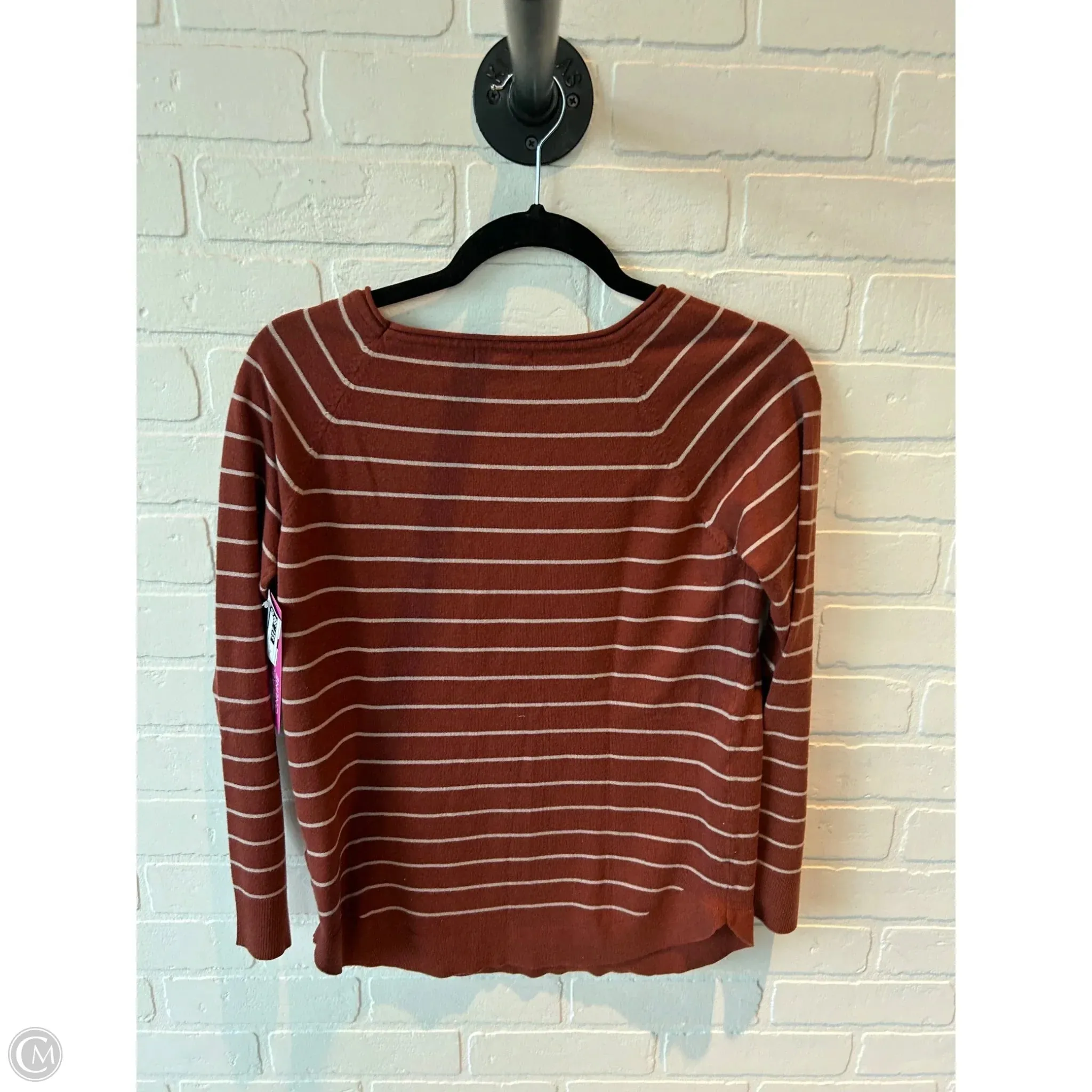 Sweater By Pink Clover In Brown & Cream, Size: S