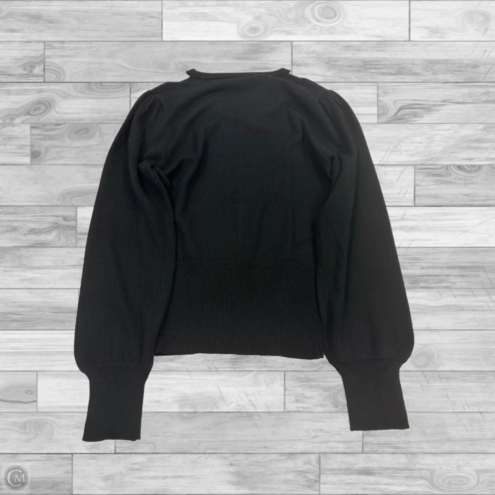 Sweater By Steve Madden In Black & Silver, Size: S