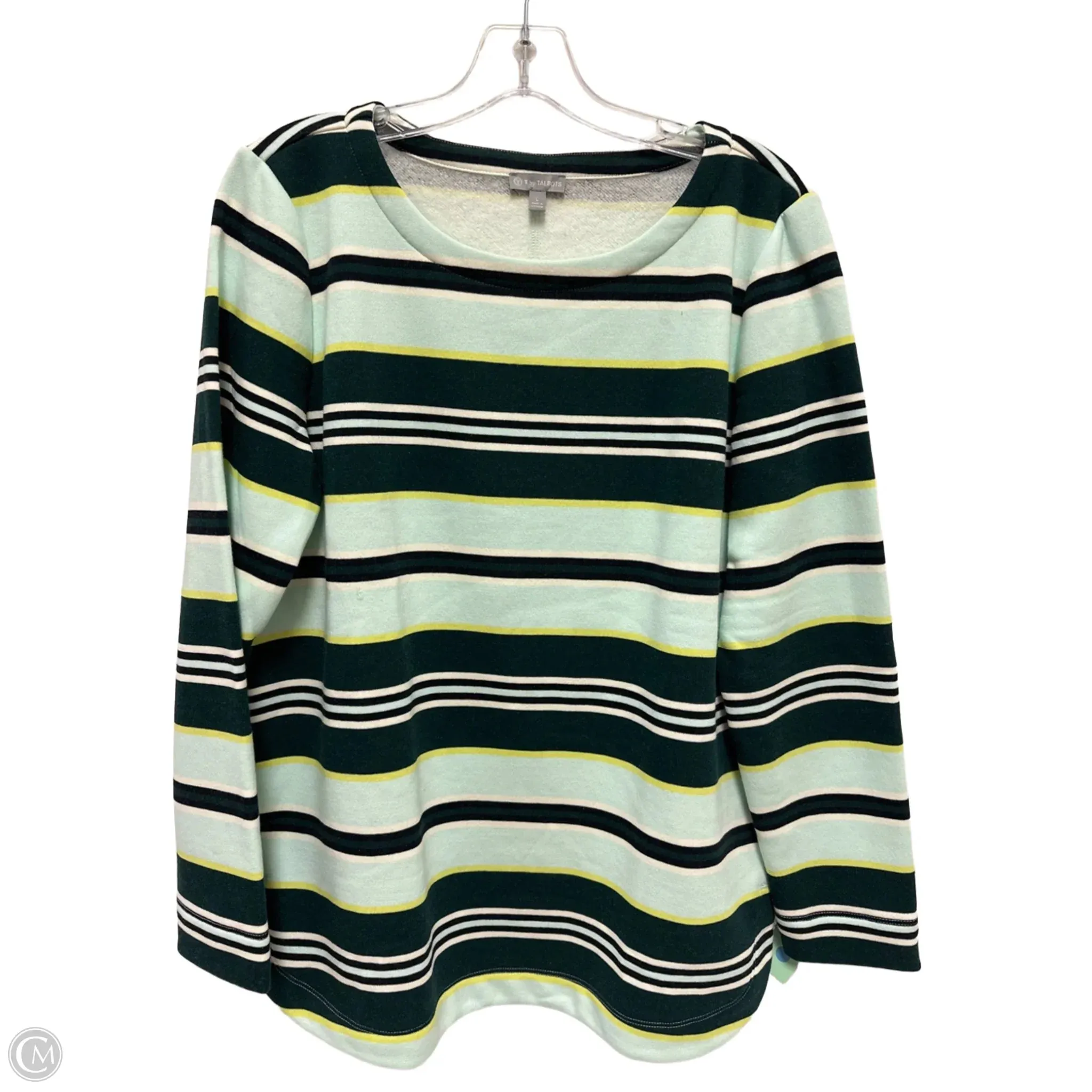 Sweater By Talbots In Green, Size: L