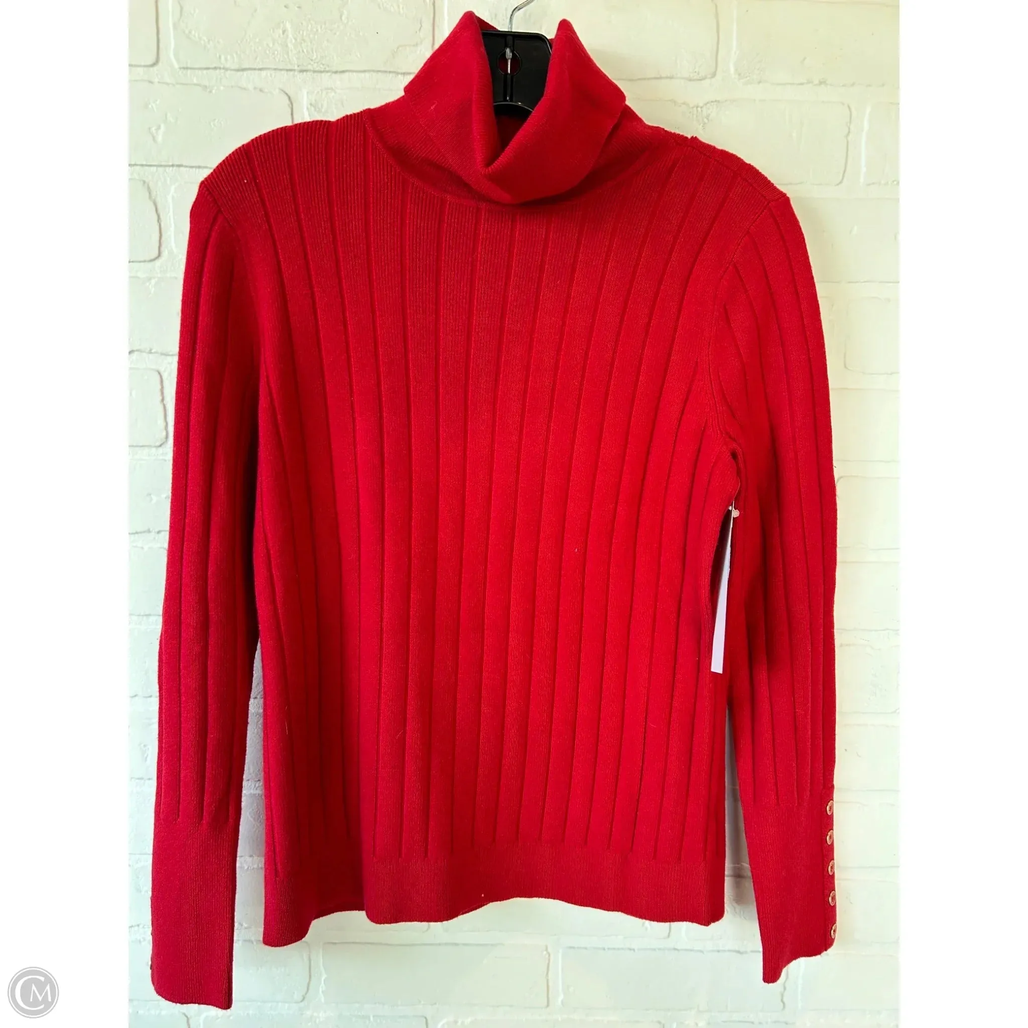 Sweater By Talbots In Red, Size: M